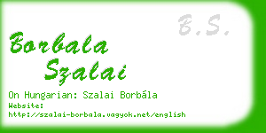 borbala szalai business card
